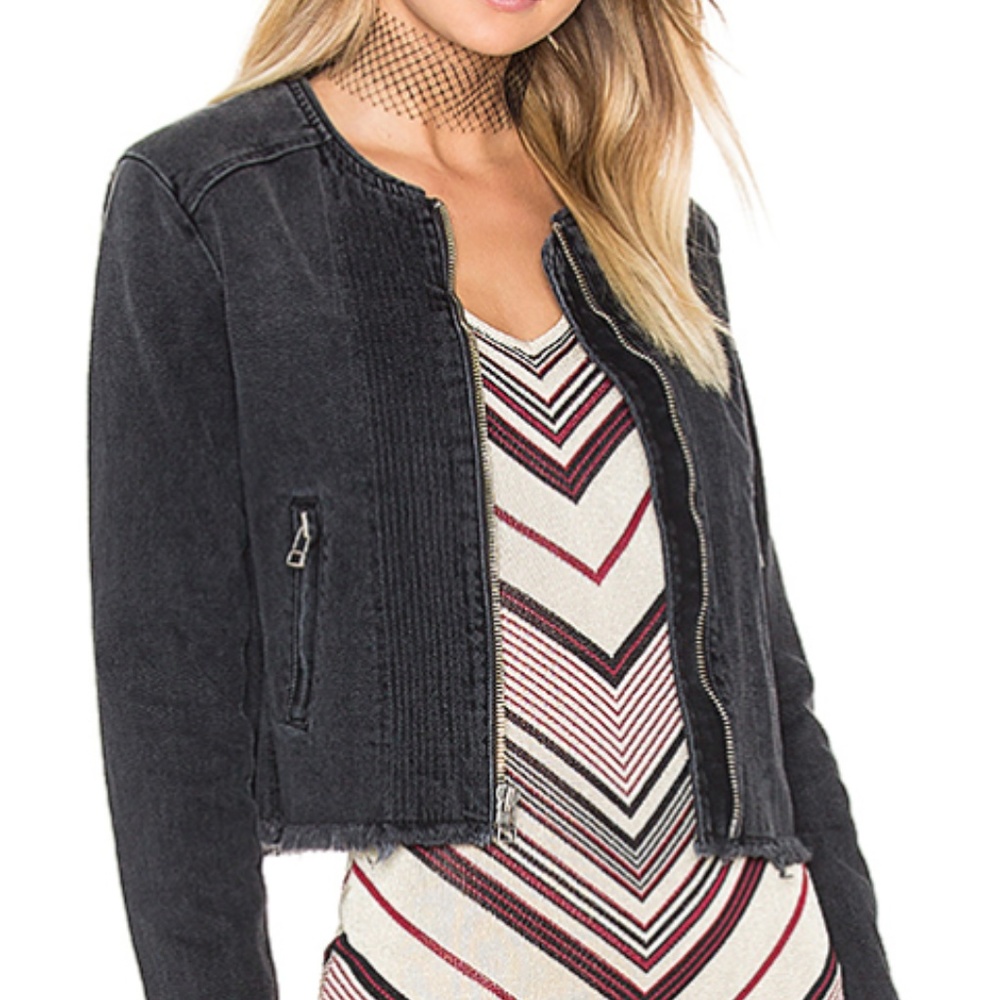 Hunter Denim Jacket Size Small Lovers + Friends